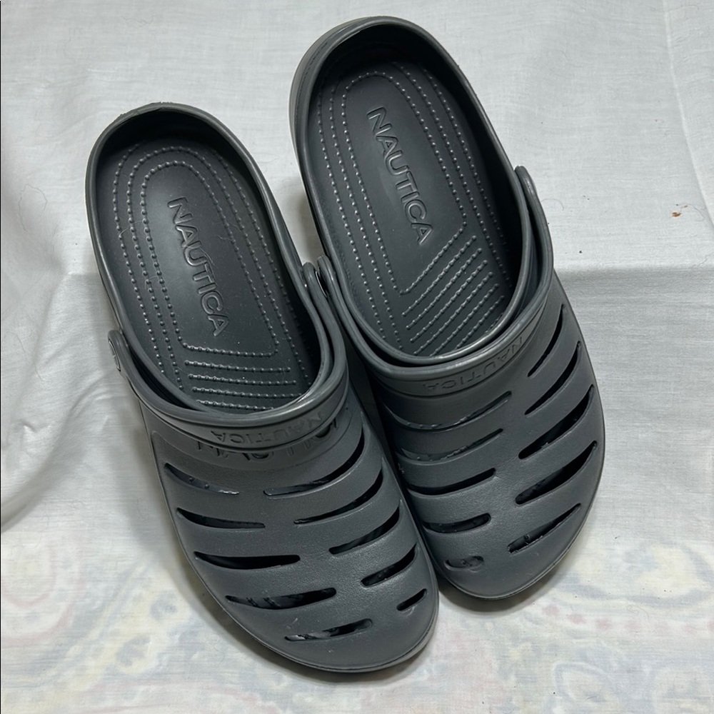 Nautica Men's Black Slip-On Sandals